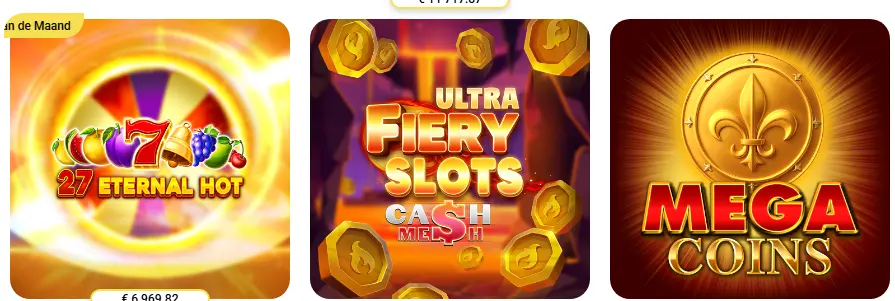 Minigames in het BETFIRST BE
