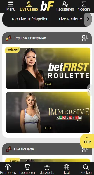 Casino voor iOS BETFIRST BE
